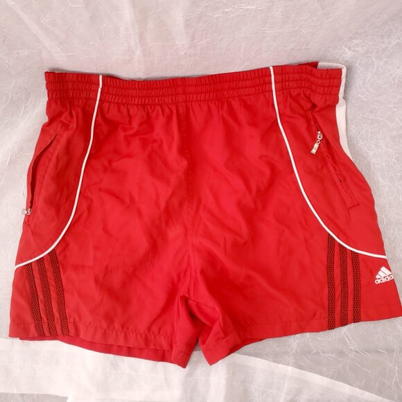 Red Adidas Gym Shorts - Picture 2 of 11